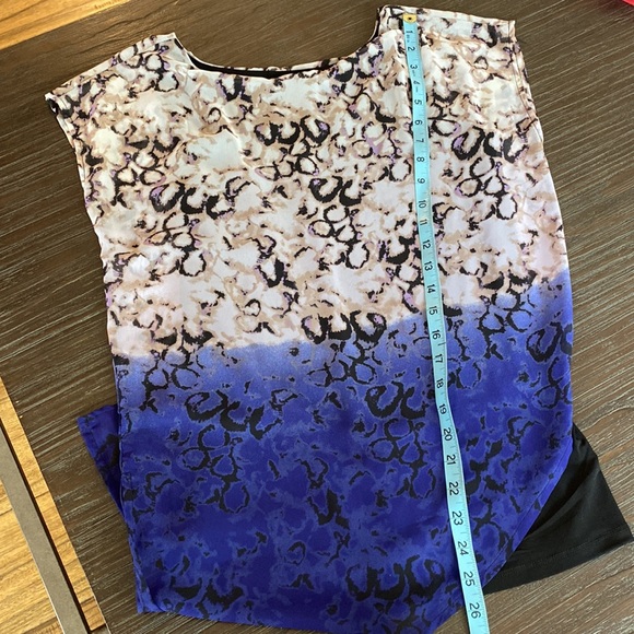 2/$20. Ricki’s asymmetrical blouse in size small two-tone with underlay. - Picture 7 of 7